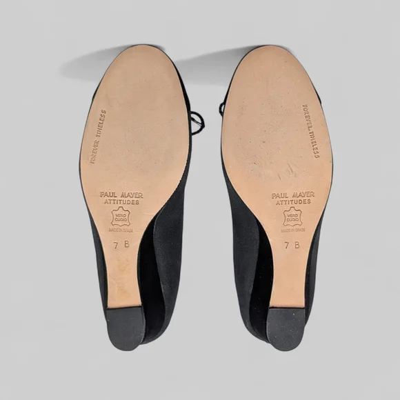 PAUL MAYER - BRAVO Black Ballet Flats_W Size 7 - Picture 12 of 13